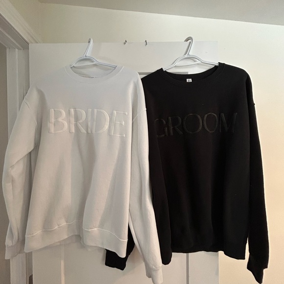 Other - Set of Bride & Groom sweatshirts